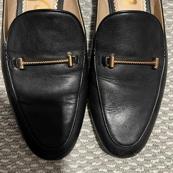 Black mule with gold headwear by Sam Edelman. - Picture 8 of 8